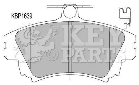 KEY PARTS Комплект тормозных колодок, дисковый тормоз KBP1639